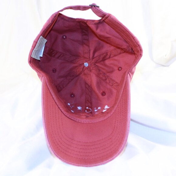 Angry Orchard Hard Cider Distressed Red Embroidered Strapback Adjustable Hat Cap - Picture 6 of 8